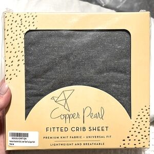 Copper Pearl Crib Sheet